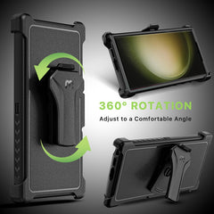 MyBat Pro Maverick Series Case with Holster for Samsung Galaxy S23 Ultra