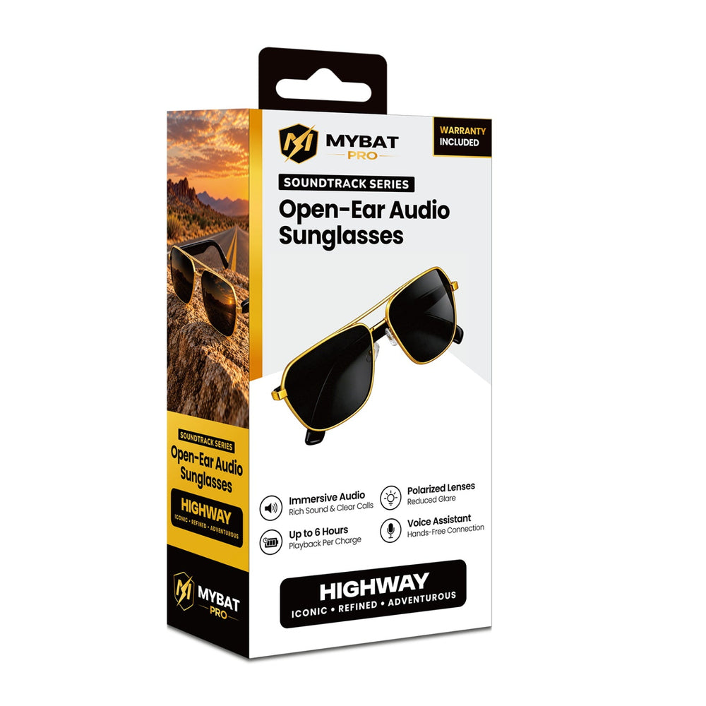 MyBat Pro Soundtrack Series Open-Ear Audio Sunglasses – Highway