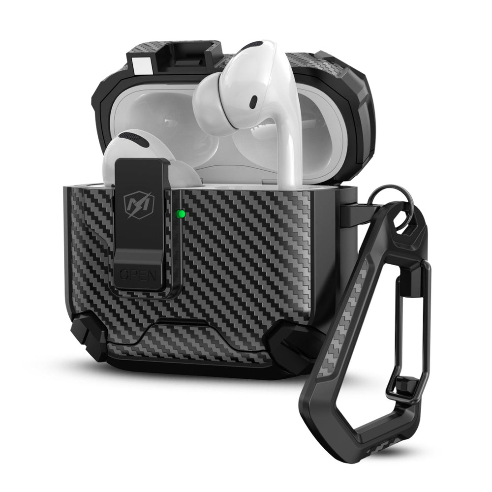 MyBat Pro SafeSound Magnetic Locking AirPods Case for Apple AirPods 5 / AirPods 4 - Black