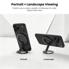 MyBat Pro CircleBack 360° Rotating Dual-Sided MagSafe Ring Stand - Black