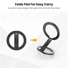 MyBat Pro CircleBack 360° Rotating Dual-Sided MagSafe Ring Stand - Black