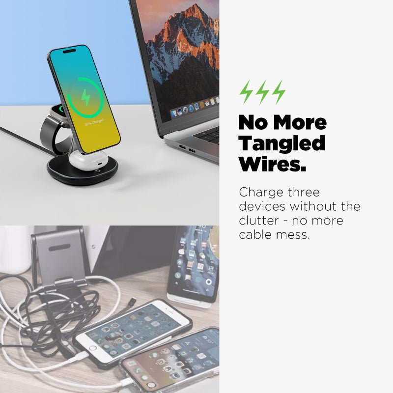 AmpNergy MagStance 3 - in - 1 Wireless Charging StandAmpNergy