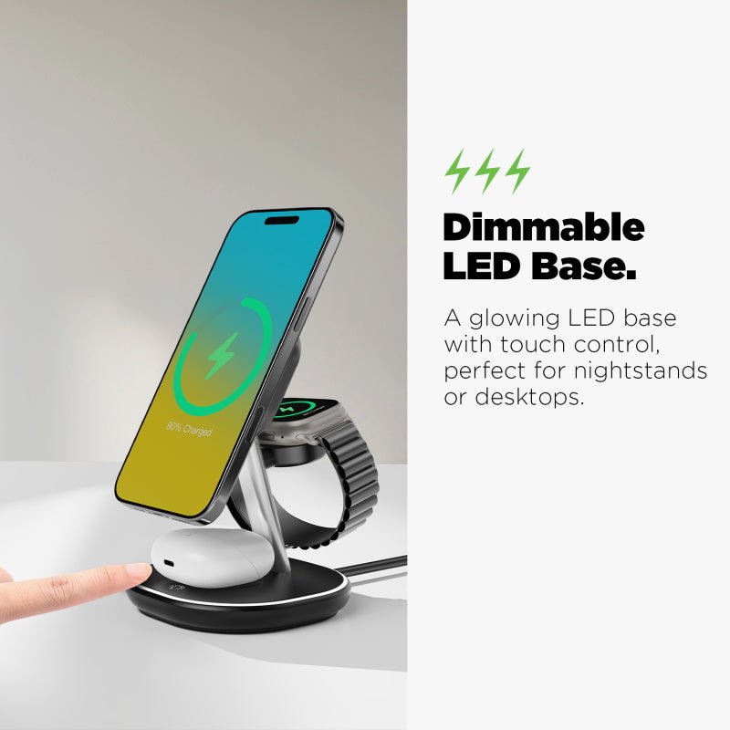 AmpNergy MagStance 3 - in - 1 Wireless Charging StandAmpNergy