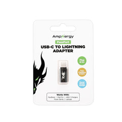 AmpNergy PassPort USB - C to Lightning Adapter - BlackMyBat Pro