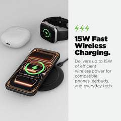 AmpNergy PowerFlow Wireless Charging Pad - BlackAmpNergy