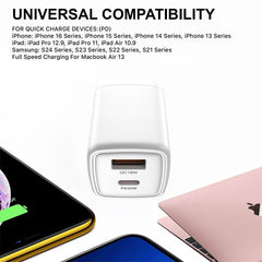 AmpNergy PowerSurge 20 Fast Dual - Port Charger w/ Foldable PlugMyBat Pro