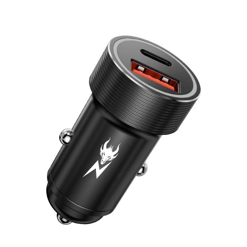 AmpNergy PowerSurge 30W Fast Dual - Port Car Charger - BlackMyBat Pro