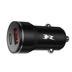 AmpNergy Speedemon 12W Fast Dual - Port Car Charger - BlackAmpNergy