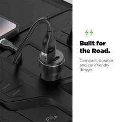 AmpNergy Speedemon 12W Fast Dual - Port Car Charger - BlackAmpNergy