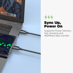 AmpNergy USB - C to USB - C Cable (L=6 FT)AmpNergy