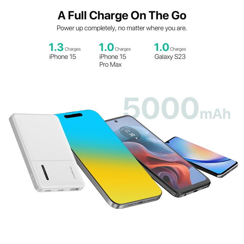 AmpNergy VoltVault 5K mAh Power BankAmpNergy