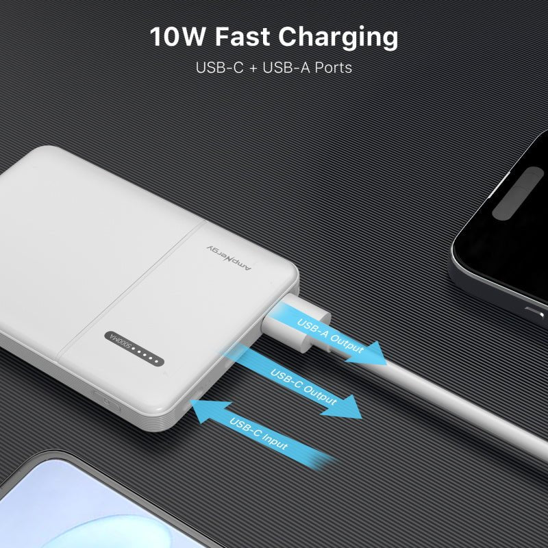 AmpNergy VoltVault 5K mAh Power BankAmpNergy