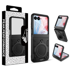 baseline Anti - Drop Hybrid Protector Case (with Ring Stand) for Motorola razr (2025) / razr (2024) - Red / BlackMyBat Pro