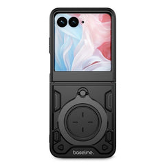 baseline Anti - Drop Hybrid Protector Case (with Ring Stand) for Motorola razr (2025) / razr (2024) - Red / BlackMyBat Pro