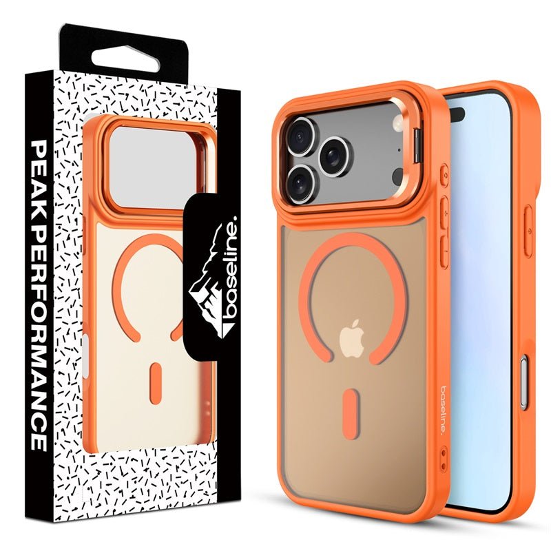 baseline InFrame MagSafe Case with Kickstand for Apple iPhone 17 Pro Max - OrangeMyBat Pro