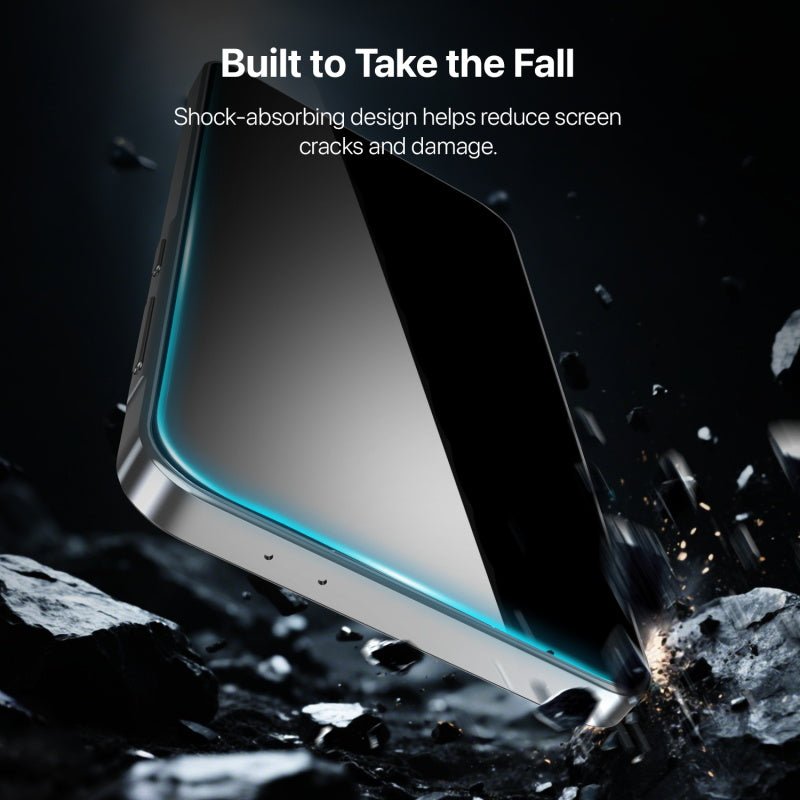 baseline Privacy Full Coverage Tempered Glass Screen Protector for Samsung Galaxy A37 5G / Galaxy A36 5G - BlackMyBat Pro