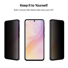 baseline Privacy Full Coverage Tempered Glass Screen Protector for Samsung Galaxy A37 5G / Galaxy A36 5G - BlackMyBat Pro