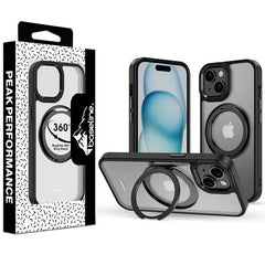 baseline RingRound 360° Kickstand Case w/ MagSafe for Apple iPhone 15 - BlackMyBat Pro