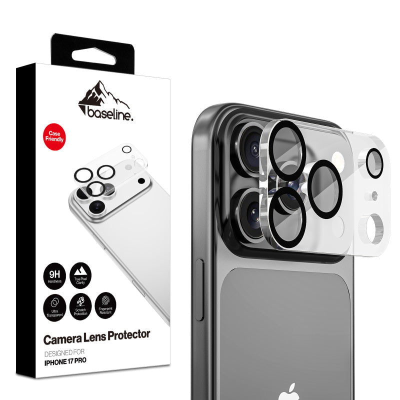 baseline Tempered Glass Lens Protector (2.5D) for Apple iPhone 17 Pro - ClearMyBat Pro
