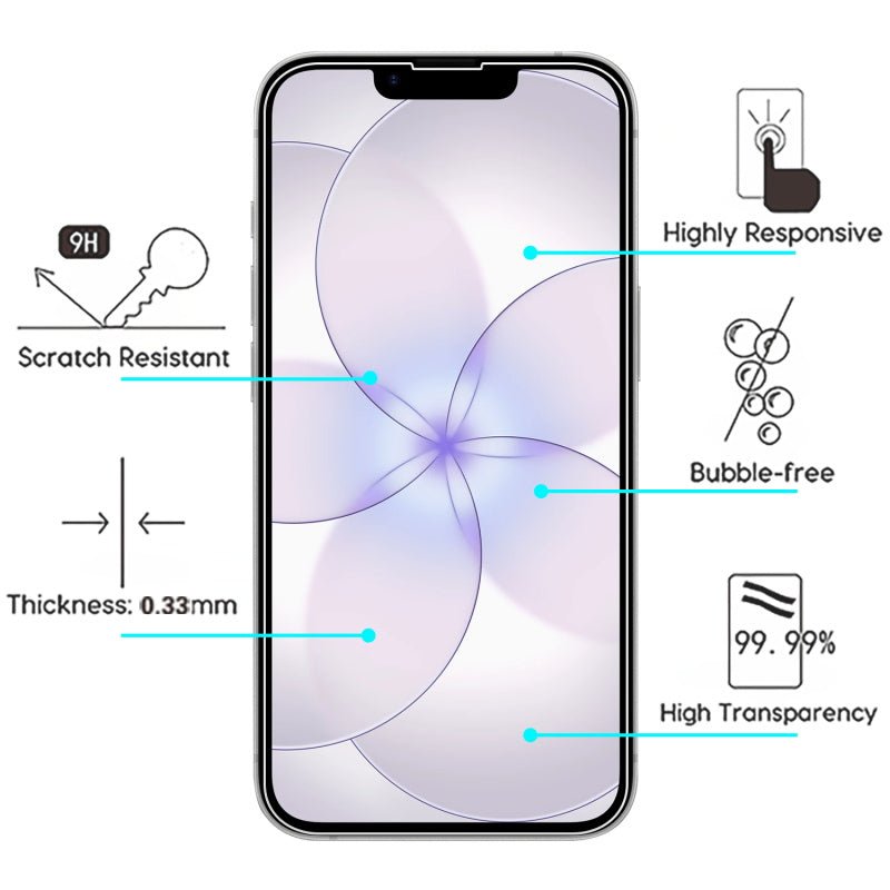 baseline Tempered Glass Screen Protector (2.5D) for Apple iPhone 17e / 16e / 14 / 13 / 13 Pro - ClearMybat Pro