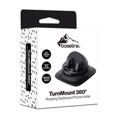 baseline TurnMount 360° Rotating Dashboard Phone Holder - BlackMybat Pro