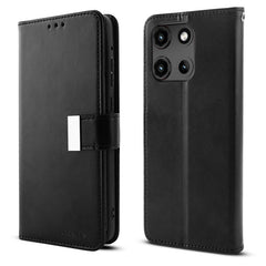 baseline Wallet Folio Case for Motorola Moto G Stylus 5G (2026) / Moto G Stylus 5G (2025) - Black / BlackMyBat Pro