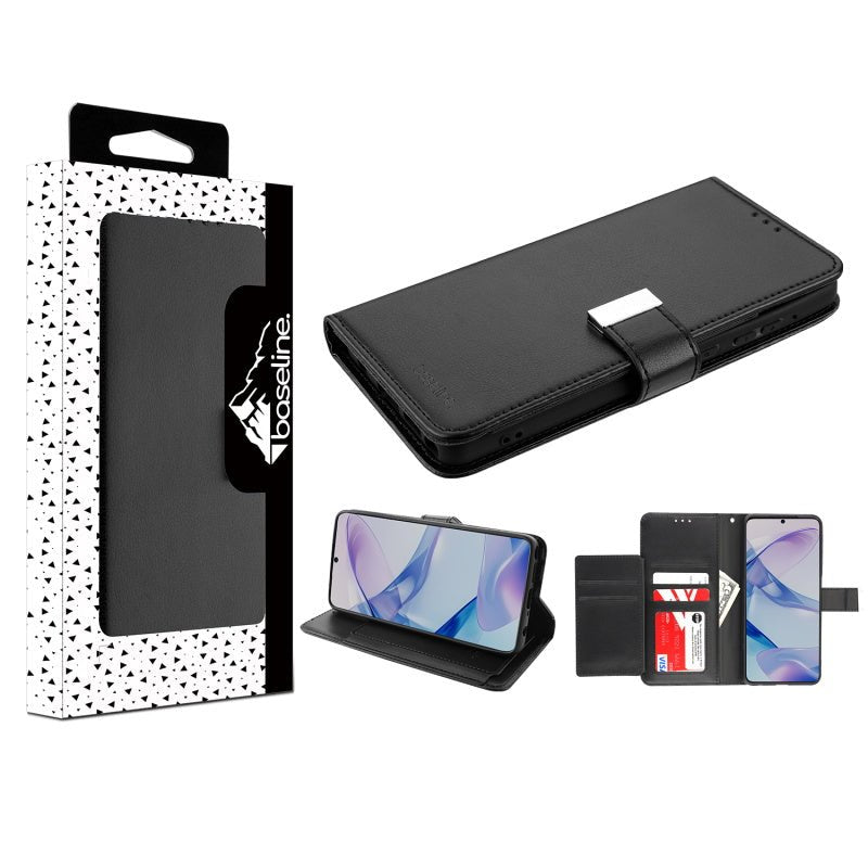 baseline Wallet Folio Case for Motorola Moto G Stylus 5G (2026) / Moto G Stylus 5G (2025) - Black / BlackMyBat Pro