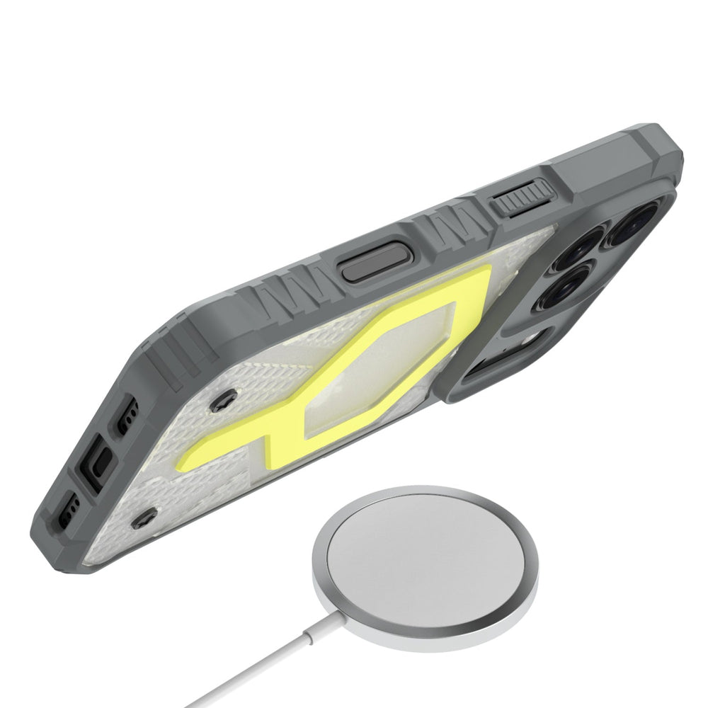 echelon Matrix Series MagSafe Case for Apple iPhone 18 Pro Max / 17 Pro Max - Grey + Green