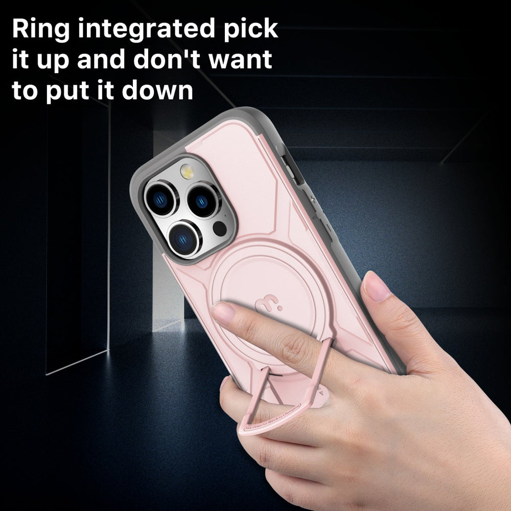 MyBat Pro Stealth Series w/ MagSafe Case for Apple iPhone 15 Pro - Pink / Grey