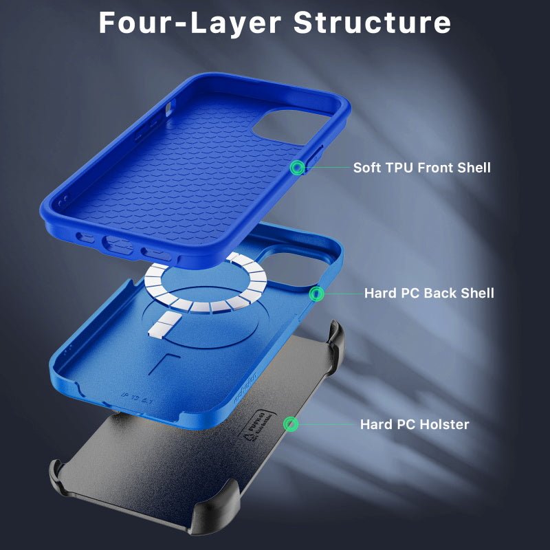 echelon Fuse Series MagSafe Case with Holster for Apple iPhone 16e / 13 / 14iPhone 13