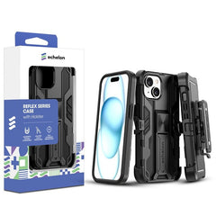 echelon Reflex Series Case with Holster for Apple iPhone 15 (6.1) - Reflex BlueMyBat Pro