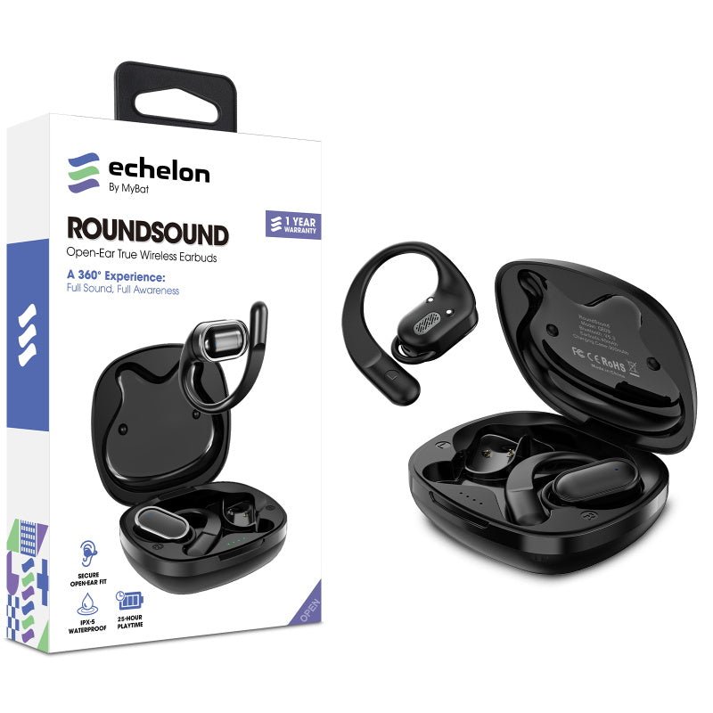 echelon RoundSound Open - Ear True Wireless EarbudsMyBat Pro