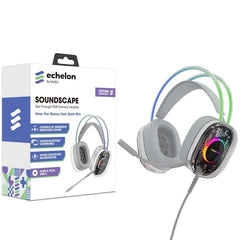 Echelon SoundScape See - Through RGB Gaming Headset w/ USB - C MicMyBat Pro