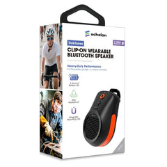 echelon TrekTunes Clip - On Wearable Bluetooth Speaker - BlackMyBat Pro