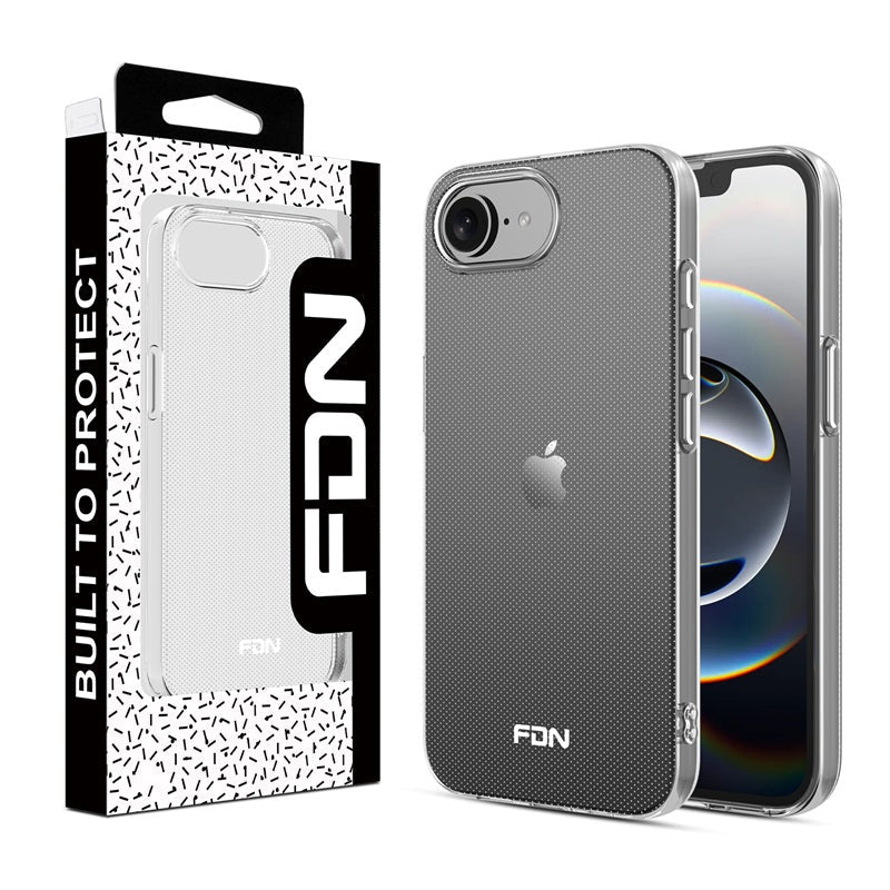 FDN Candy Skin Cover for Apple iPhone 16e - Glossy Transparent ClearIPhone 16e
