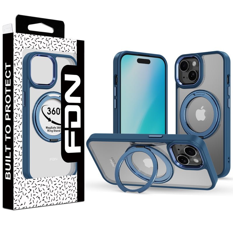 FDN RingRound 360° Kickstand Case w/ MagSafe for Apple iPhone 16e / 14 / 13iPhone 13