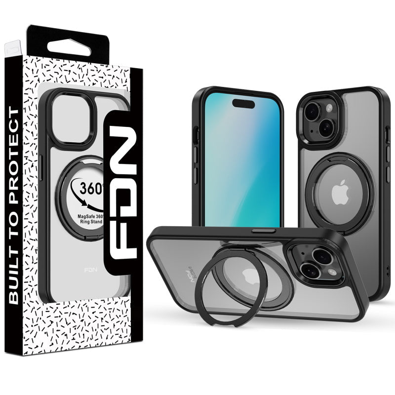 FDN RingRound 360° Kickstand Case w/ MagSafe for Apple iPhone 16e / 14 / 13iPhone 13