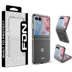 FDN Sturdy Gummy Cover for Motorola razr (2024) / razr (2025) - Highly Transparent Clear / Transparent ClearMotorola razr