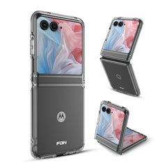 FDN Sturdy Gummy Cover for Motorola razr (2024) / razr (2025) - Highly Transparent Clear / Transparent ClearMotorola razr