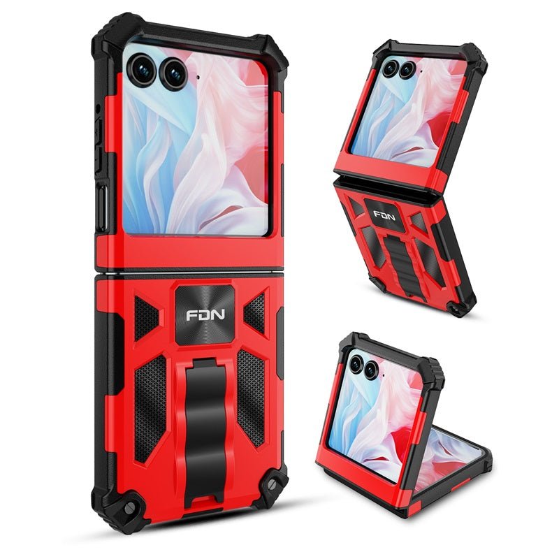 FDN Sturdy Hybrid Protector Cover (with Stand) for Motorola razr (2024)razr (2024)