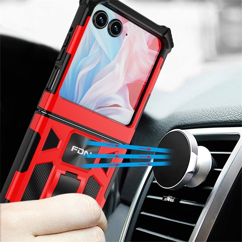 FDN Sturdy Hybrid Protector Cover (with Stand) for Motorola razr (2024)razr (2024)