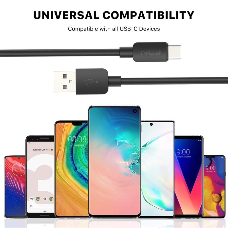 FDN USB - A to USB - C Cable (L=6 FT) - BlackMyBat Pro