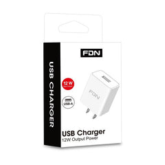 FDN USB Charger (12W) - WhiteMyBat Pro