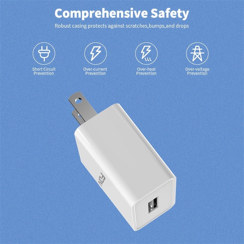 FDN USB Charger (12W) - WhiteMyBat Pro