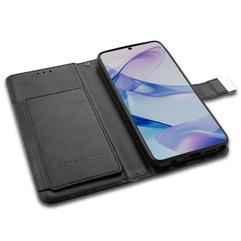 FDN Wallet Folio Case for Motorola Moto G Stylus 5G (2025) - Black / BlackMoto G Stylus 5G 2025