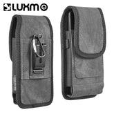 LUXMO Extra Large Horizontal Universal Pouch w/ Dual Card Slots - Dark Denim FabricMyBat Pro