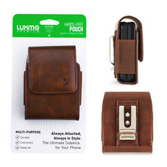 LUXMO Extra Large Vertical Horizontal Nylon Pouch - Black (Retail Packaging)MyBat Pro