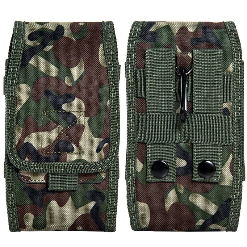 LUXMO Extra Large Vertical Universal Nylon Pouch w/ Card Slot - Camo