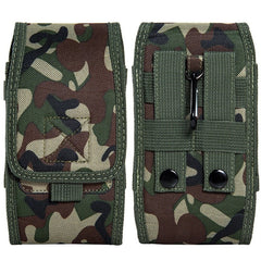 LUXMO Extra Large Vertical Universal Nylon Pouch w/ Card Slot - Camo