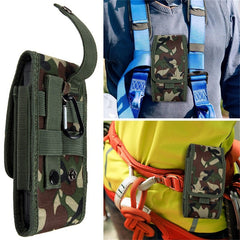 LUXMO Extra Large Vertical Universal Nylon Pouch w/ Card Slot - Camo